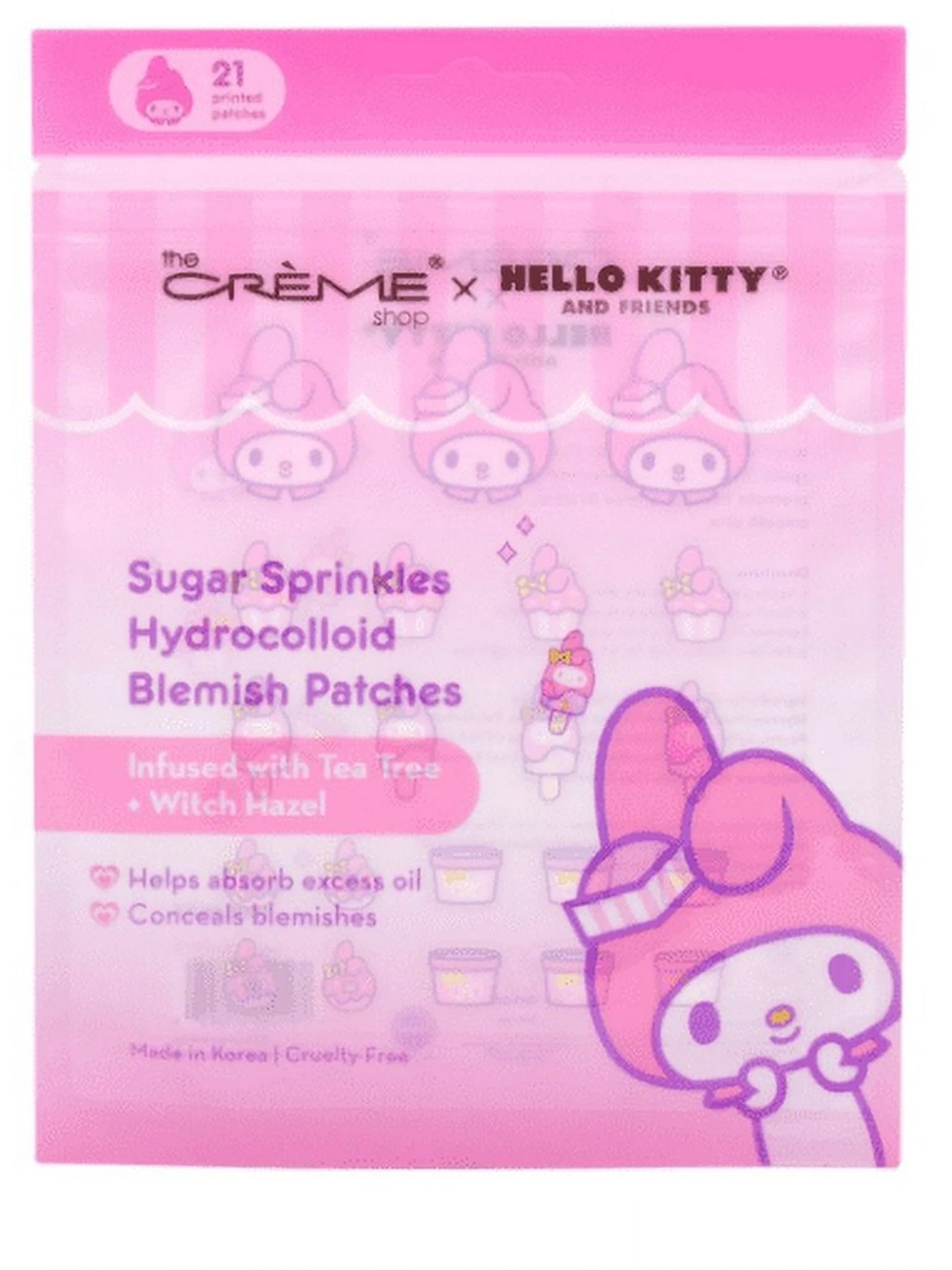 The Crème Shop x My Melody Sugar Sprinkles Hydrocolloid Blemish Patches